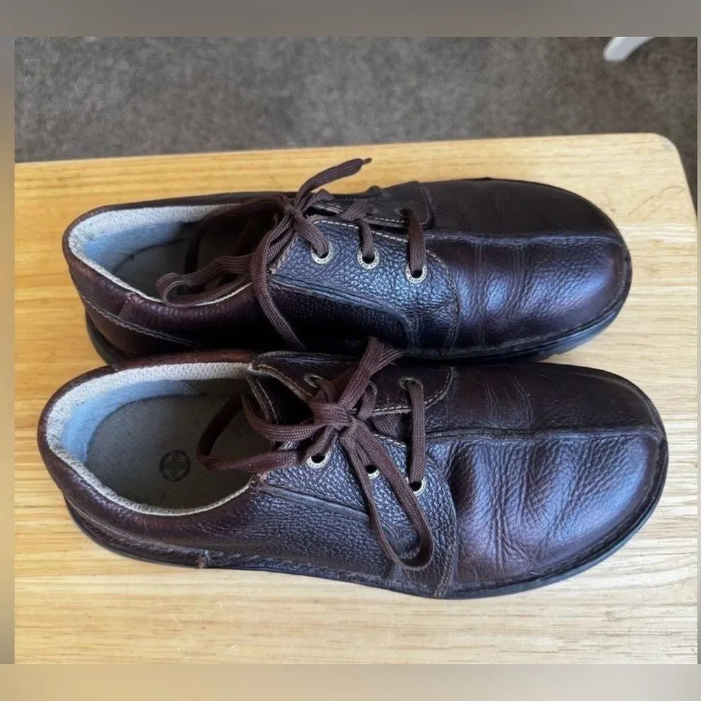 Dr. Martens Men's Brown Leather Lace-Up Oxfords Size 11
